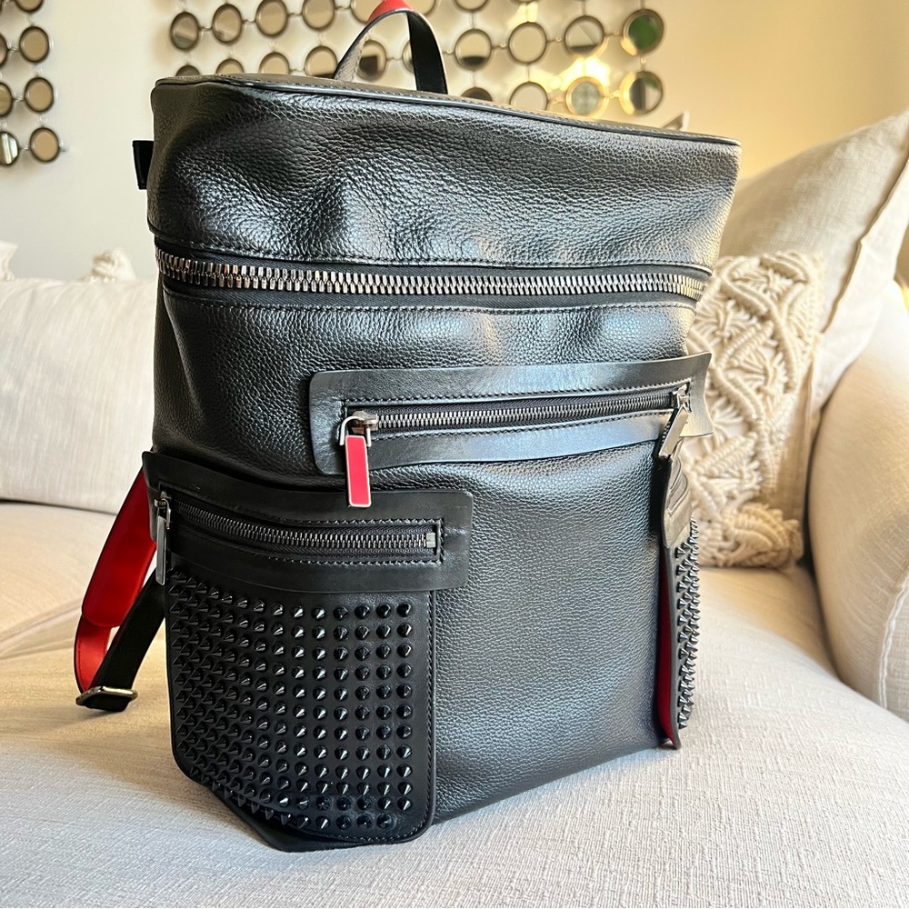 Christian Louboutin Studded Leather Backpack